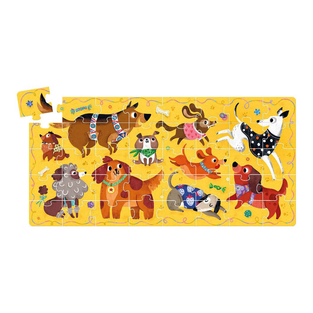 Bananenpanda - Ich liebe Hunde-Puzzle - 60 Teile.