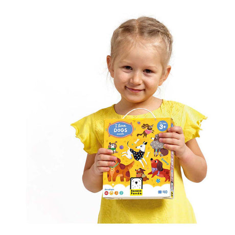 Bananenpanda - Ich liebe Hunde-Puzzle - 60 Teile.