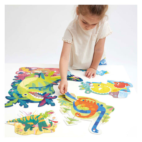 Bananen-Panda-Puzzle-Dinosaurier