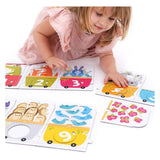 Bananenpanda – Puzzle mit passender Zahlenreihe – 30 Teile.