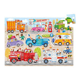 Bananenpanda – Moto-Jumbo-Puzzleautos – 40 Teile.