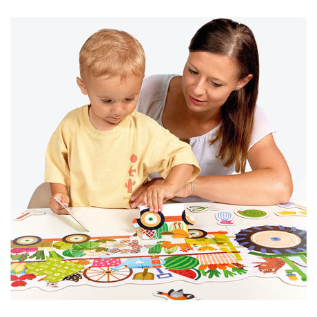 Banana panda - play-as-you-go puzzel traktor - 24st.