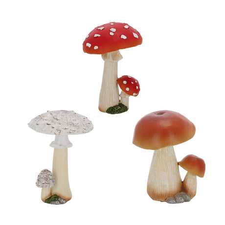 Esschert Design Pilzgruppe M ass. Polyresin