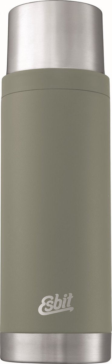 Esbit Bildhauer Edelstahl-Isolierflasche 1 Liter Steingrau
