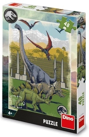 Dinotoys Dino-Puzzle – Dinosaurier aus der Jurassic-Welt – 48 Teile