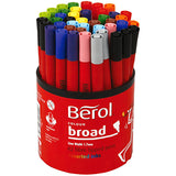 Berol Marker, D 10 mm, Strichstärke 1-1,7 mm, verschiedene Farben, 42 Stück, 1 Box