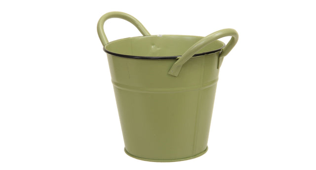 Metal basket w ears green ø 14x13 cm