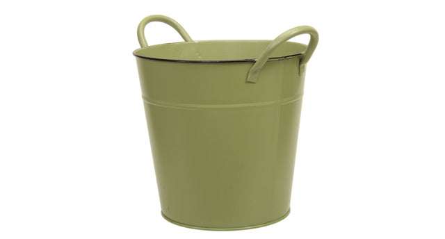 Metal basket w ears green ø 20x19 cm