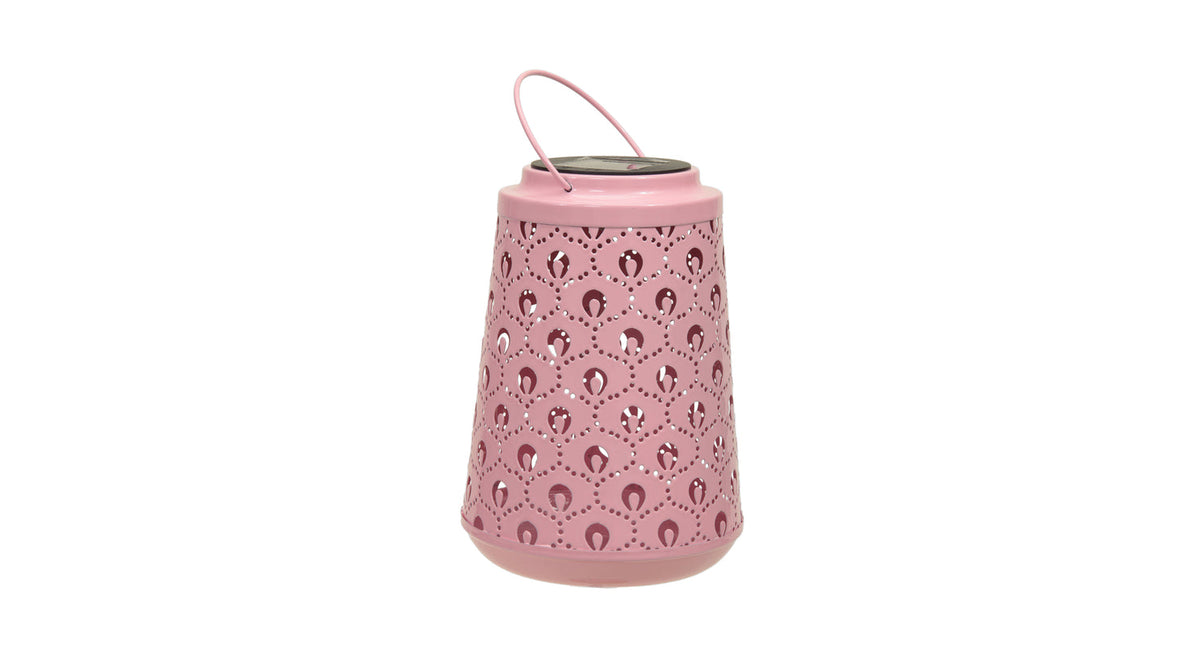 Pc. 1 solar lantarn pink ø 13x18 cm