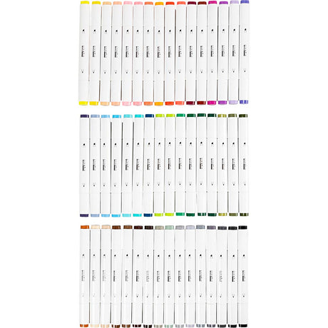 Creativ Company Zeichenstift, Strichstärke 1+8 mm, Standardfarben, 48 Stück 1 Box