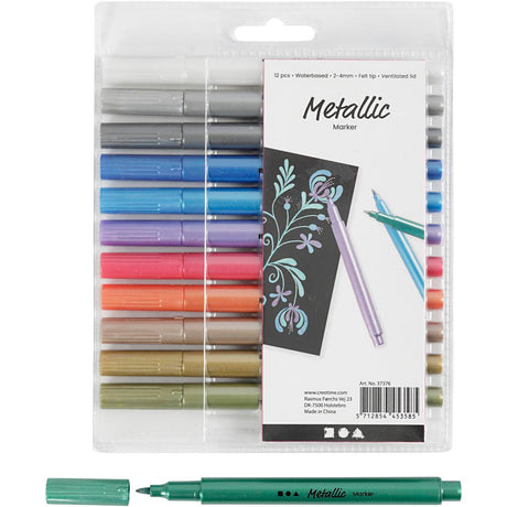 Kreativunternehmen https: www.cchobby.nl metallic-marker-line-thickness-2-4-mm-metallic-colors-12-piece-1-box