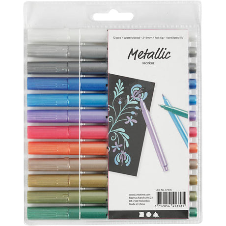 Kreativunternehmen https: www.cchobby.nl metallic-marker-line-thickness-2-4-mm-metallic-colors-12-piece-1-box