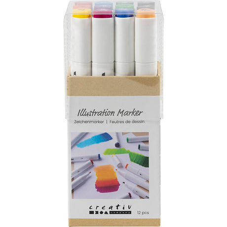 Kreativunternehmen https: www.cchobby.nl Zeichenmarker-Liniendicke-1-8-mm-Standardfarben-12-Stück-1-Box