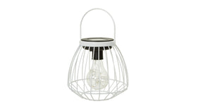 Pc. 1 solar lantern white ø 16.5x15 cm