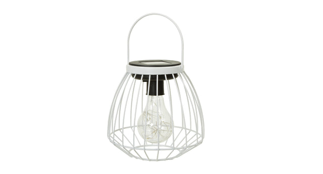 Pc. 1 solar lantern white ø 16.5x15 cm