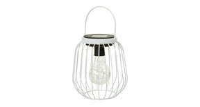 Pc. 1 solar lantern white ø 14x15.5 cm