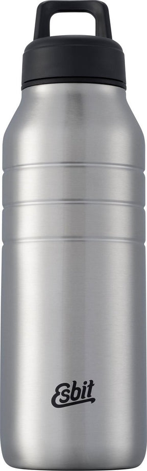 Esbit Majoris Trinkflasche – 680 ml – Silber – Trinkflasche aus Edelstahl – Schlaufenverschluss