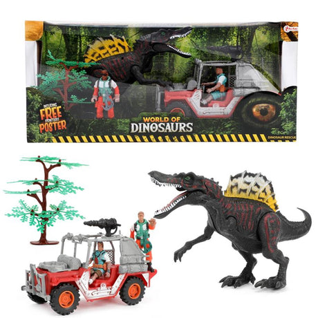 Toi-Toys World of Dinosaurs Spielset mit Jeep