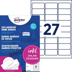 ID-Etiketten Avery selbstklebende 540 Etiketten
