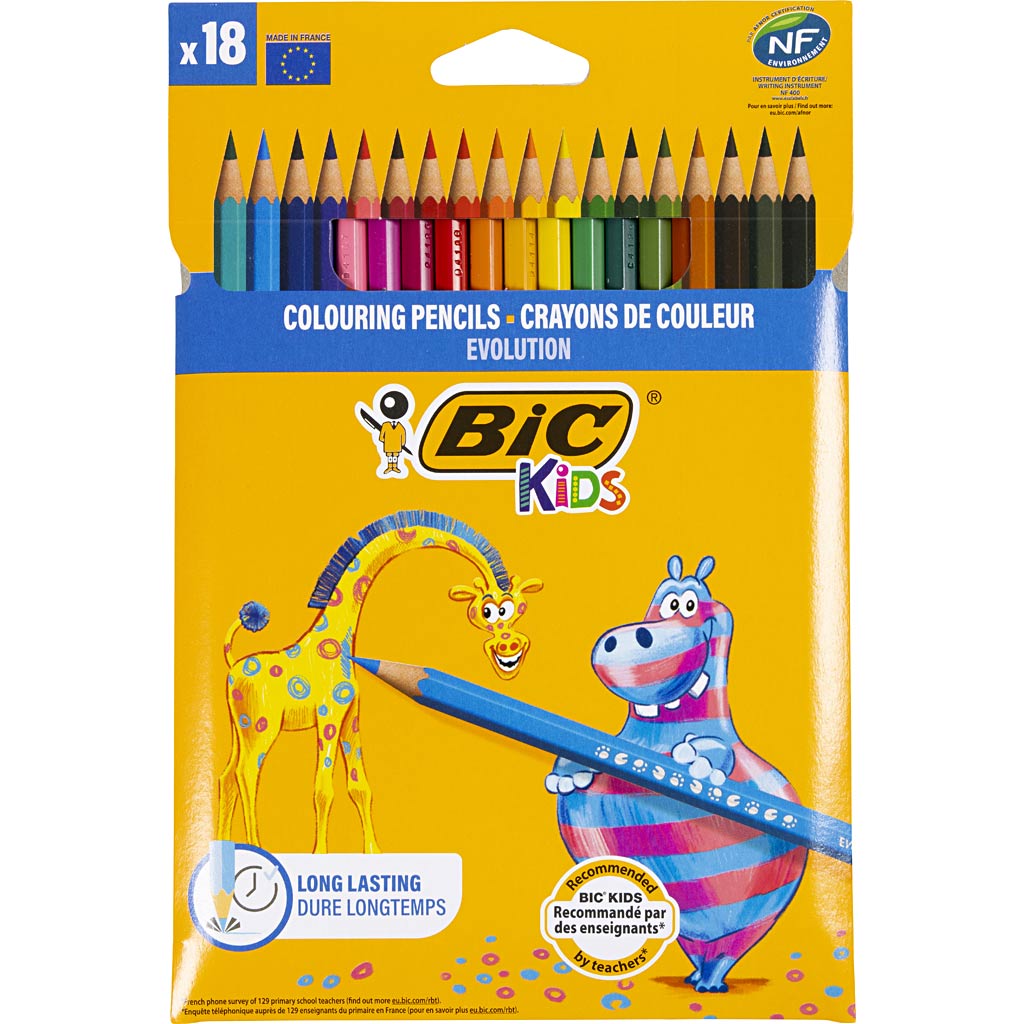 Https: www.cchobby.nl bic-evolution-colored-pencils-hexagonal-l-17-5-cm-fill-3-mm-various-colors-18-piece-1-box