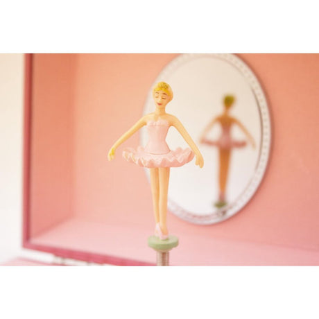 Ulysse-Schmuckkästchen mit Musik und Ballerina-Sonnenschirm in Rosa