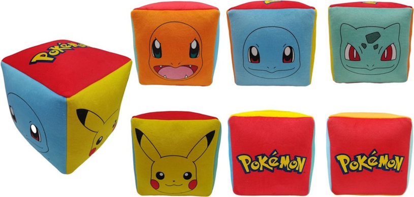 Pokemon kubus kussen 25x25cm