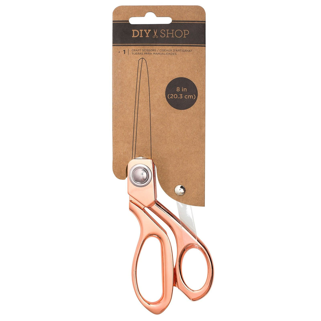American Crafts • Bastelschere für Heimwerkerbedarf, Roségold, 20 cm
