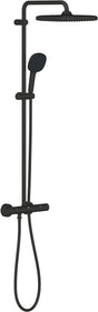 Grohe Quickfix Vitalio Comfort 250 Duschsystem – Wandmontage – wassersparend – mattschwarz