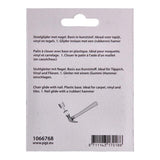 Mack 1066768 - stoelglijder nagel kunststof zwart ø 19 mm 12 st pcs | 6 stuks