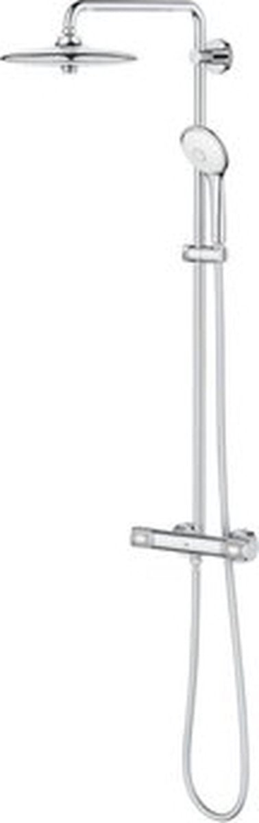 Grohe euphoria regendoucheset opbouw- hoofddouche 26cm - massage handdouche rond - thermostatisch - chroom