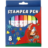 Stempelmarker der Firma Creativ, verschiedene Farben, 8 Stück, 1 Box