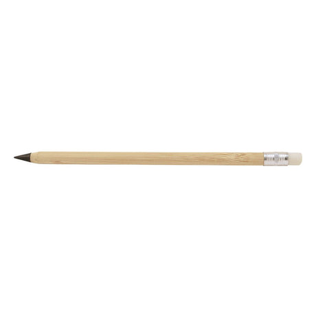 Bambusstift endlos, rund mit Radiergummi.