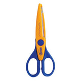 Zickzack-Kinderschere 15,5 cm. 4 Farben.