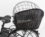 Trixie Fahrradkorb mit Drahtkuppel auf der Rückseite schwarz