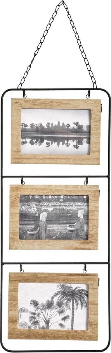 Atmosphera Wandfotorahmen 3 Fotos Holz MDF (52 x 22 cm)