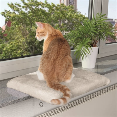 Trixie Katzenbett Plateau Fensterbank hellgrau