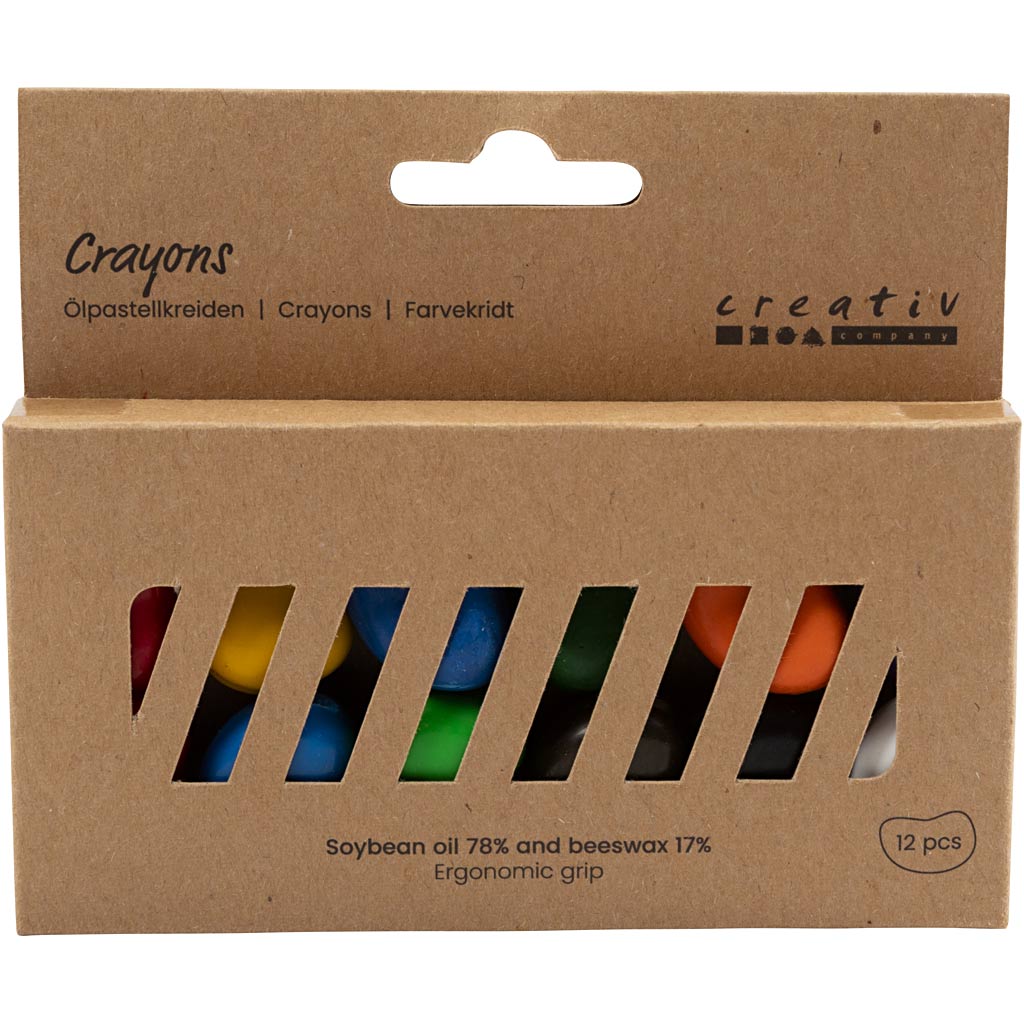 Https: www.cchobby.nl crayons-beans-l-25-mm-thickness-15-mm-various-colors-12-piece-1-box