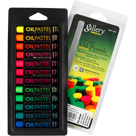 Gallery Ölpastell, L: 7 cm, Stärke 11 mm, Neonfarben, 12 Stück 1 Box