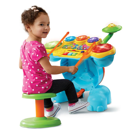 Vtech Rock Leder-Schlagzeug – Lernspielzeug für Babys – Sound und Spiele – Baby-Musikinstrument