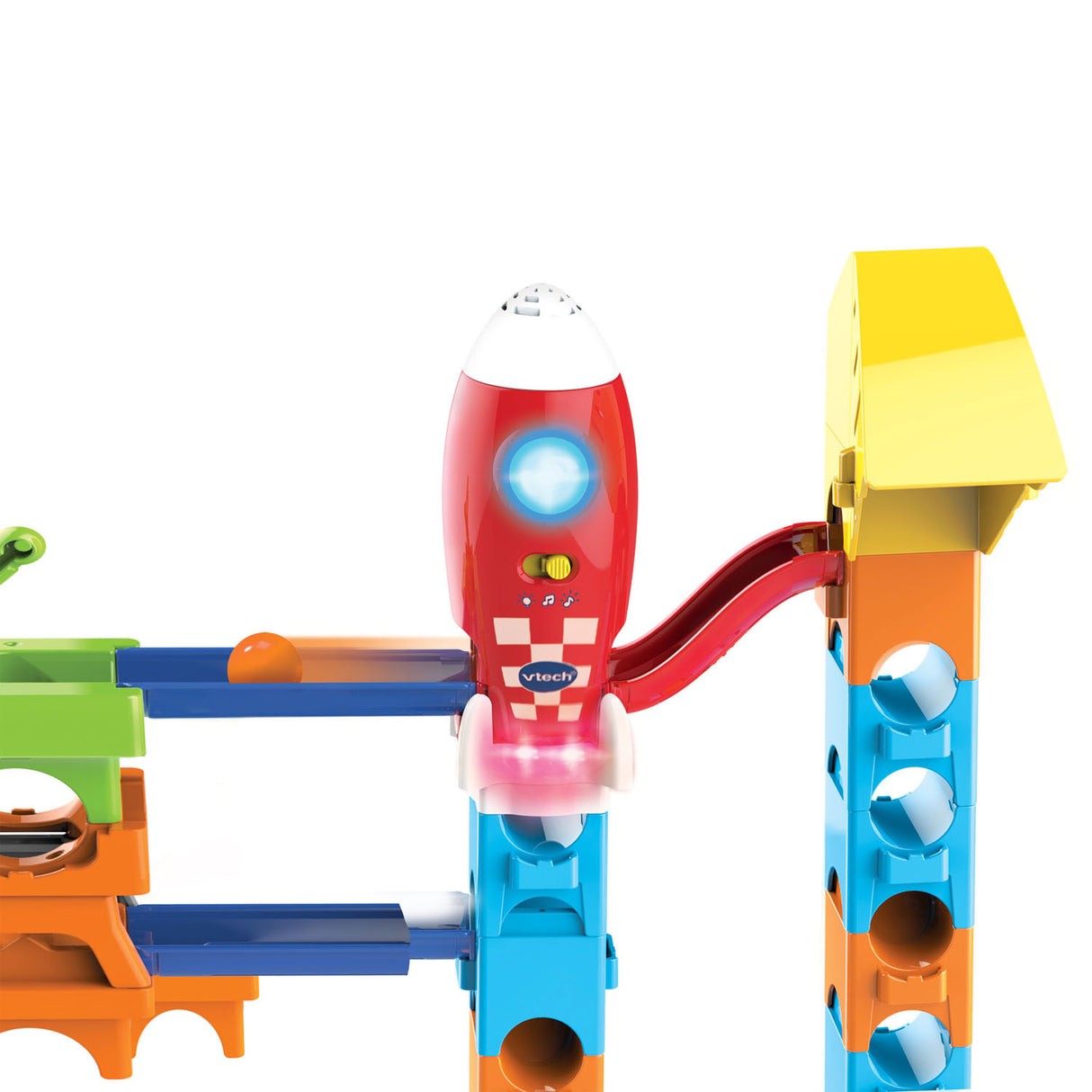 Vtech Marble Rush Rocket Set elektronische M100e Murmelbahn – 79 Teile – inkl. 10 Murmeln mit Licht- und Soundeffekten - Geschenk - Spielzeug 3 bis 12 Jahre