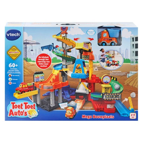 Vtech Toot Toot Cars Mega-Baustellen-Spielset – mit Spielzeugauto – lehrreiches und interaktives Babyspielzeug – Geschenk – von 1 bis 5 Jahren