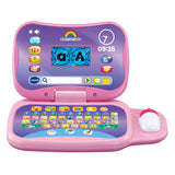 Vtech-Spiel und Laptop-Lernen in Pink