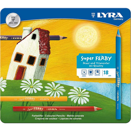 Lyra https: www.cchobby.nl super-ferby-1-colour-pencils-l-18-cm-refill-6-25-mm-various-colours-18-piece-1-box