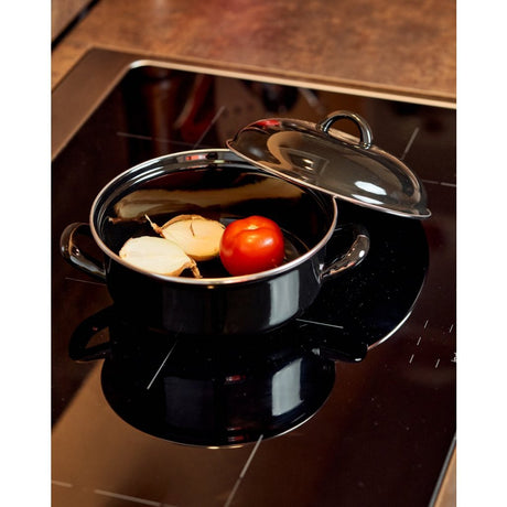 Keine Marke Casalupo Emaille-Kasserolle zum Kochen – ø 22 cm 3 Liter