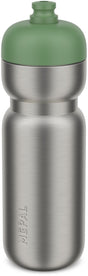 Mepal Edelstahl-Pull-Sportflasche – 800 ml – Packung. Öffnen und trinken – leichter Edelstahl – spülmaschinenfest – Trinkflaschen – moosgrün
