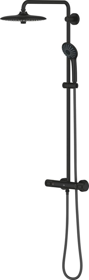 Grohe Quickfix Vitalio Joy 260 Duschsystem – Wandmontage – wassersparend – Phantomschwarz