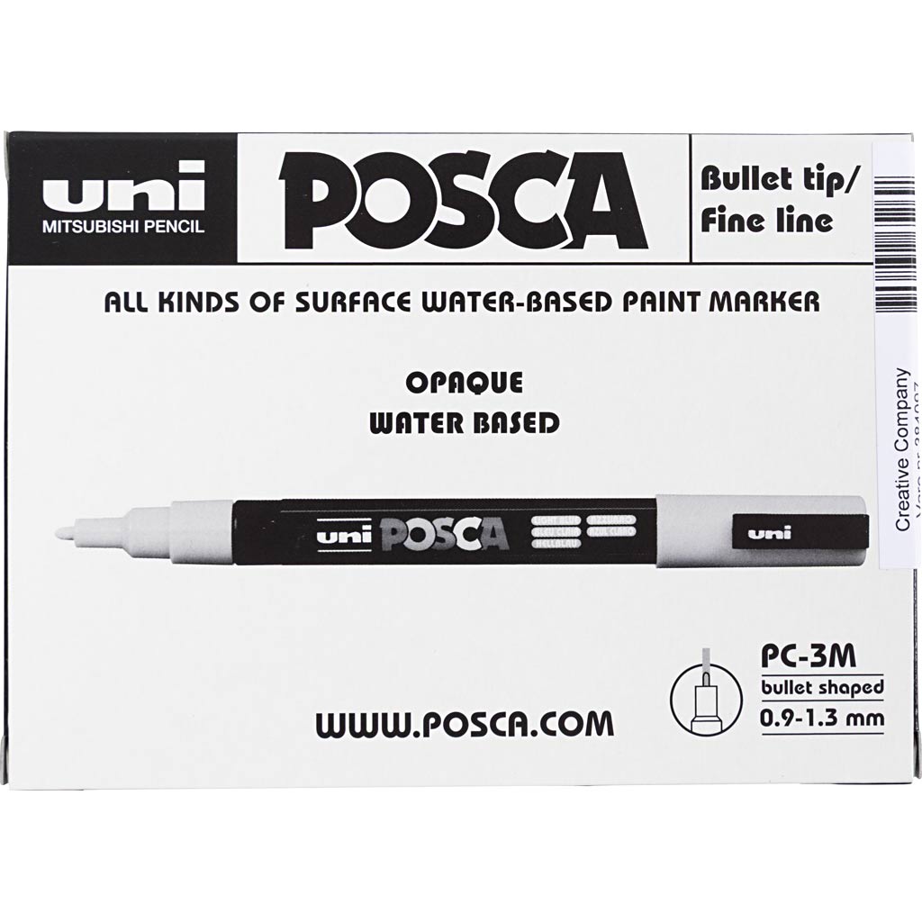 Https: www.cchobby.nl posca-marker-afm-pc-3m-line thick-0-9-1-3-mm-fine-gold-silver-white-6-div-1-doos