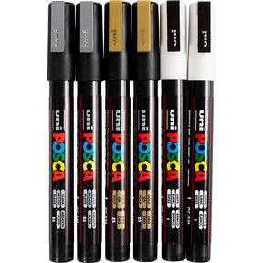Https: www.cchobby.nl posca-marker-afm-pc-3m-line thick-0-9-1-3-mm-fine-gold-silver-white-6-div-1-doos