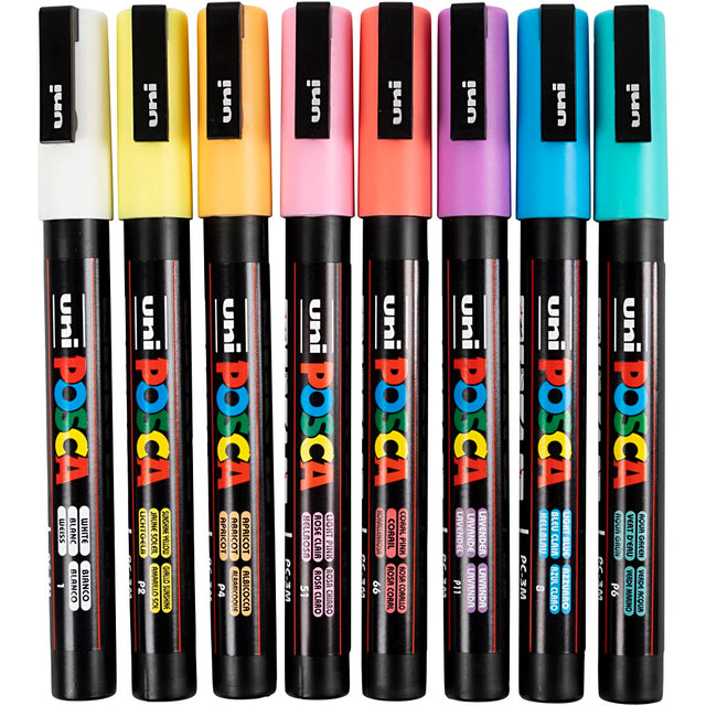 Https: www.cchobby.nl posca-marker-afm-pc-3m-line thick-0-9-1-3-mm-fine-various-colors-8-div-1-box