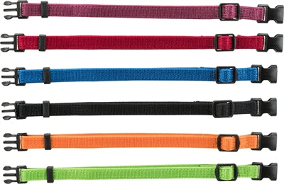 Trixie Welpenhalsband-Set, schwarz, rot, blau, Apfel, Papaya, Orchidee